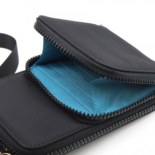 Recycled Nylon Black Phone Bag by Peace of Mind